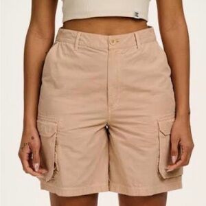 NWT Lucy & Yak 100% Cotton Avery Shorts in Tan UK 22/US 18
